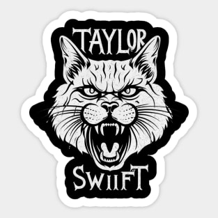 Angry Cat Swift Sticker